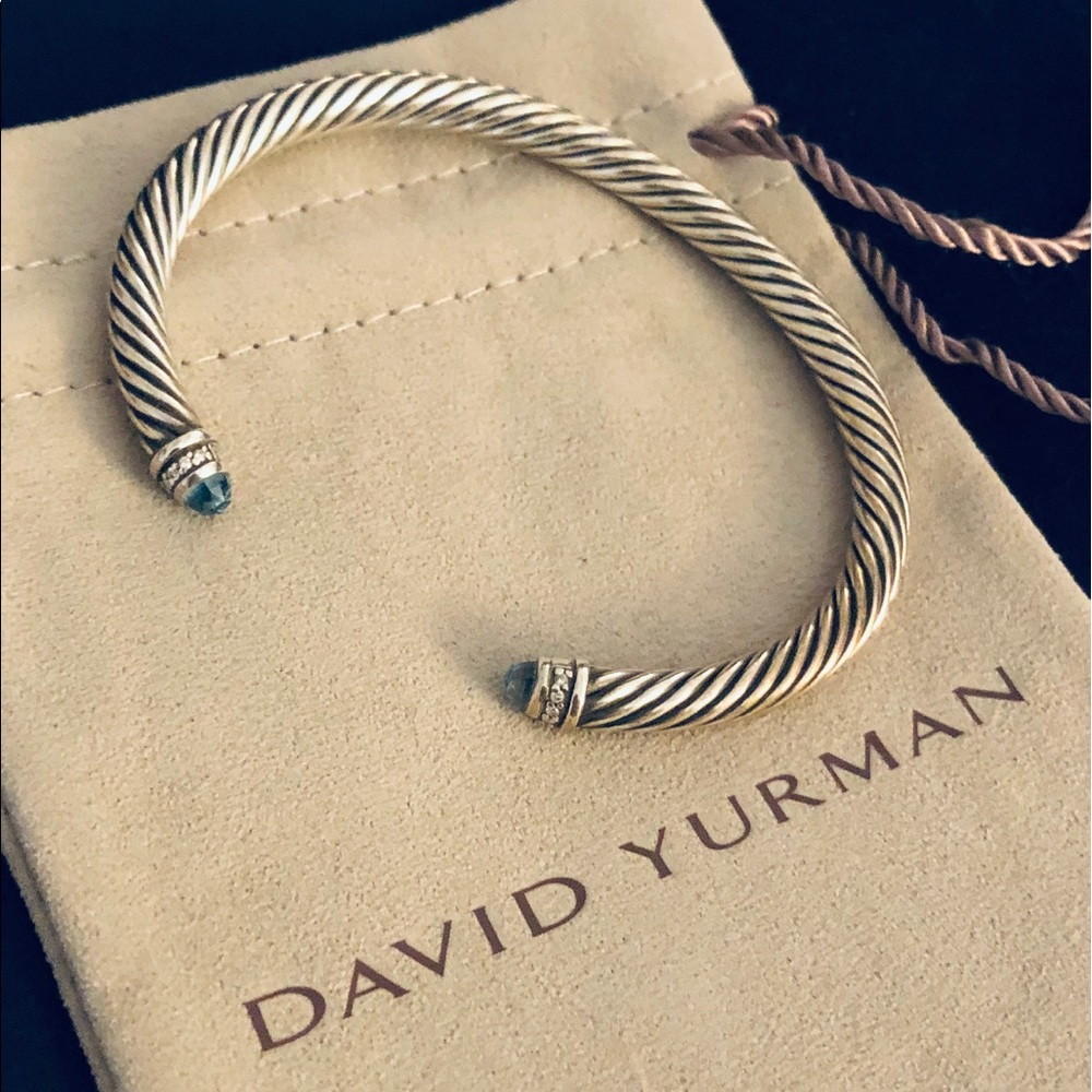 AUTHENTIC David Yurman Blue Topaz Bracelet
